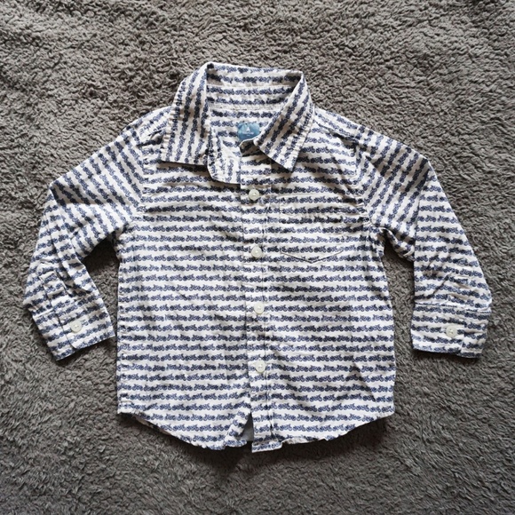 18 month white button down shirt